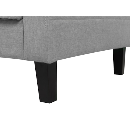 Sofa rozkładana dla 3 osób VEHKOO Jasnoszary