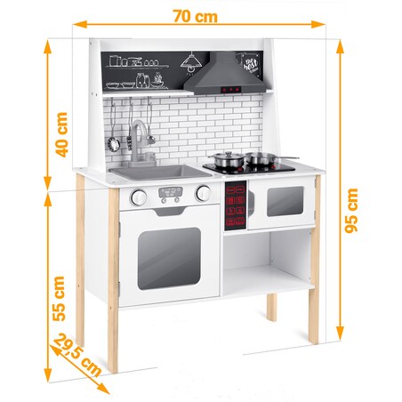 Kuchnia drewniana dla dzieci Ricokids z akcesoriami