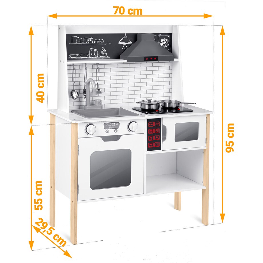 Kuchnia drewniana dla dzieci Ricokids z akcesoriami