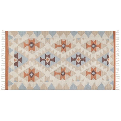 Dywan DILIJAN Kolorowy 80 x 150 cm Bawełna Kilim