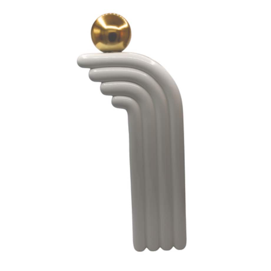 Wazon ceramiczny BALA 51x21,5x9 cm złota kula