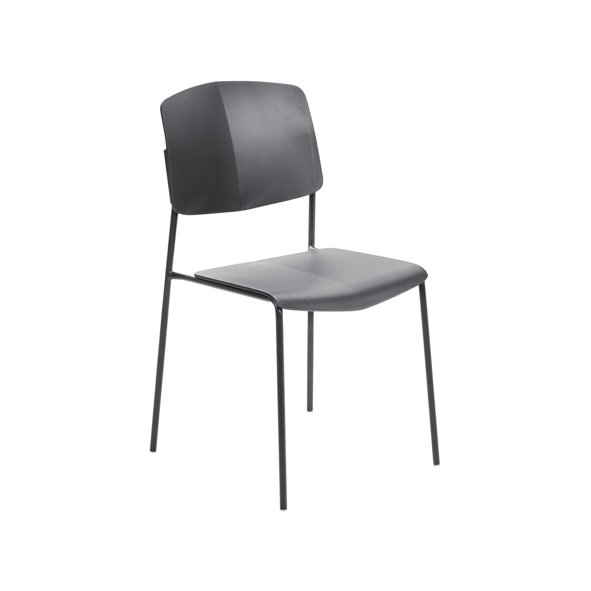 Zestaw 4 krzeseł do jadalni czarny ASTORIA