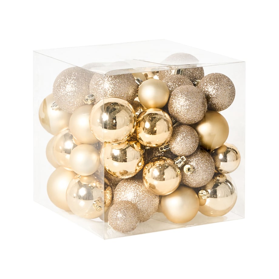 Zestaw 60 bombek TYIN Złoty