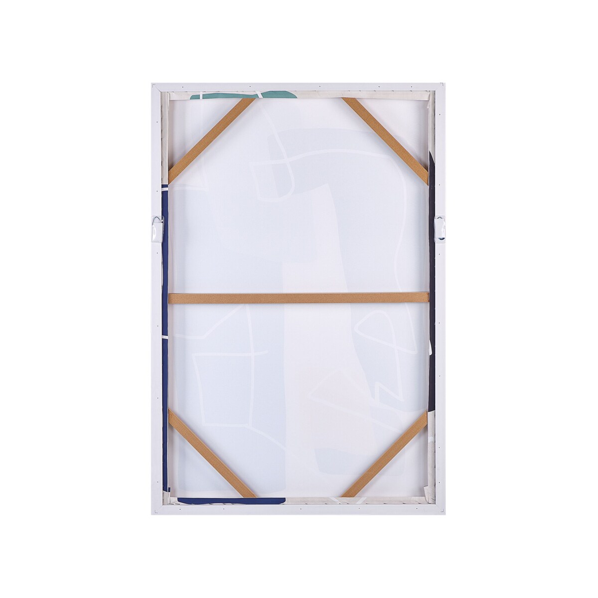 Obraz na płótnie w ramie abstrakcyjny 63 x 93 cm wielokolorowy FRISA