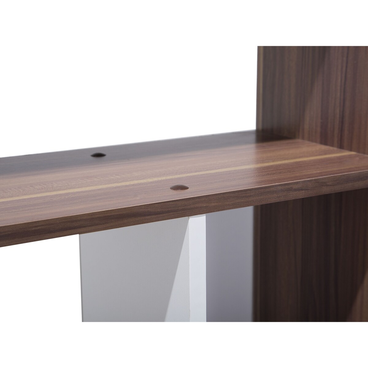 Regał ciemne drewno z białym ORILLA