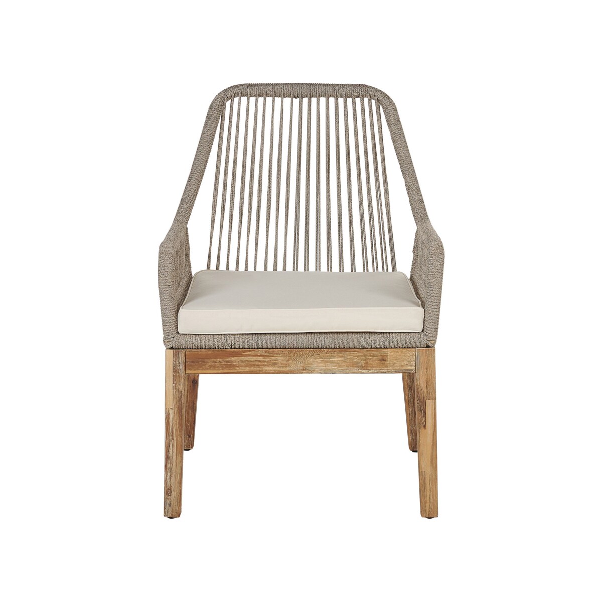 Zestaw ogrodowy dla 6 osób ORISTANO z poduszkami Beton Beżowy