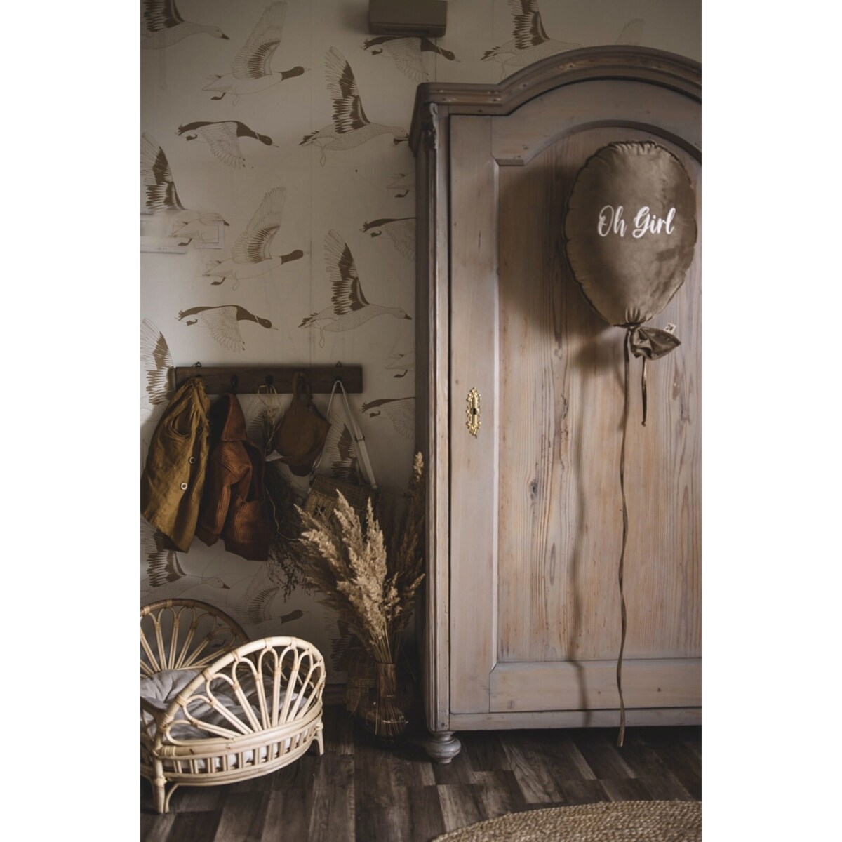 BALON DEKORACYJNY DELUX LATTE - OH BOY, LIGHT GOLD