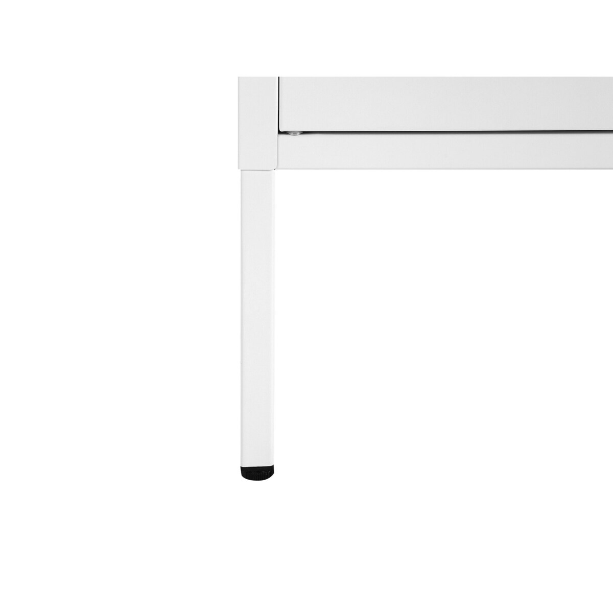 Szafka dwudrzwiowa metalowa biała MORLEY