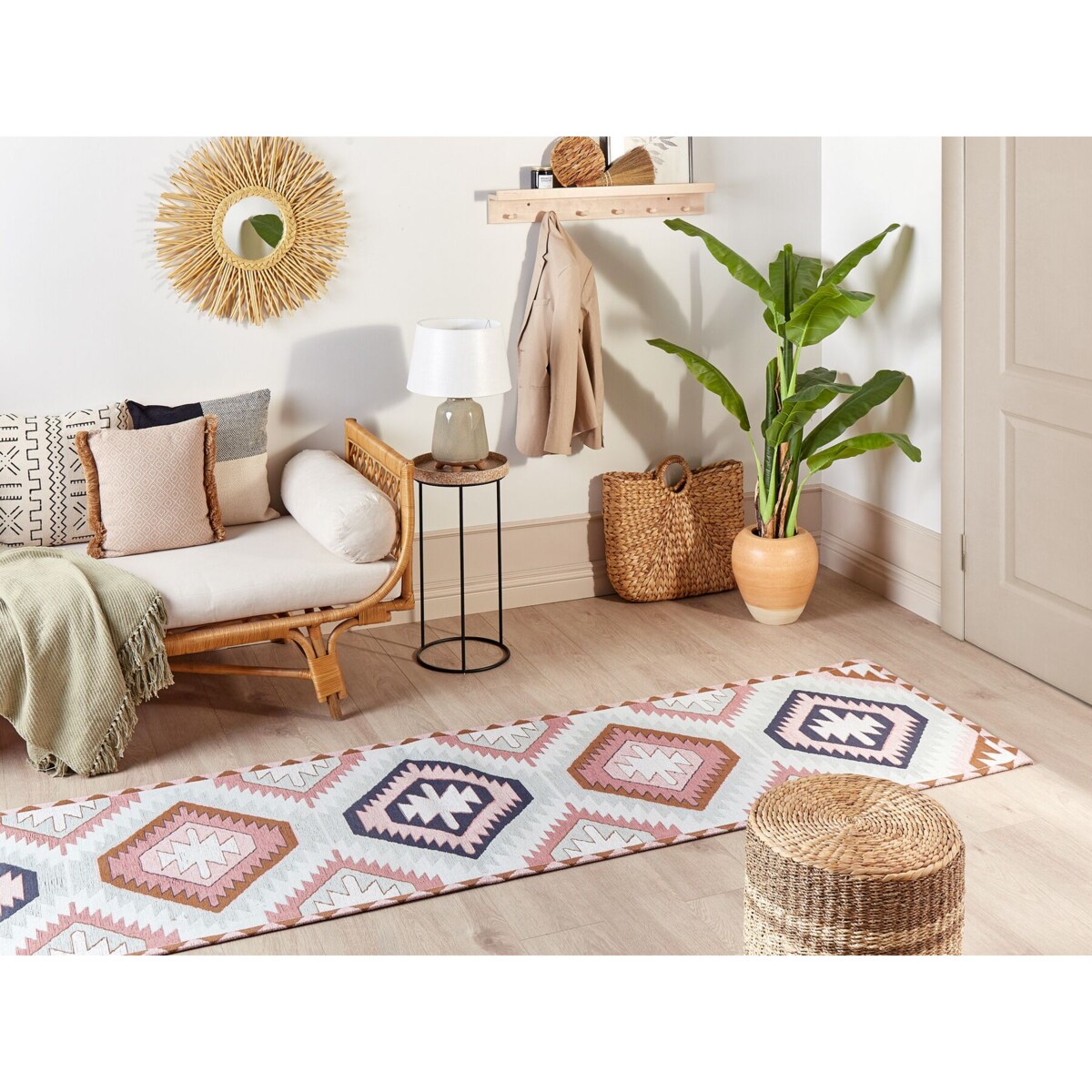 Dywan bawełniany 80 x 300 cm wielokolorowy BESLER