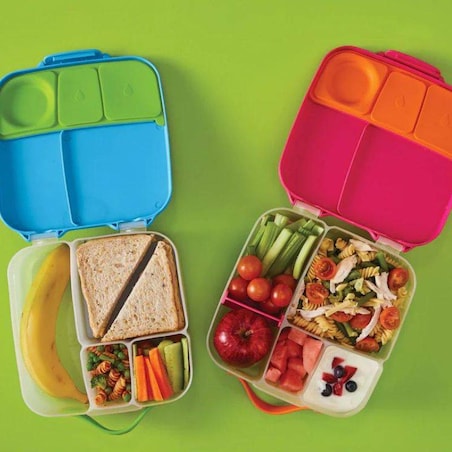 Lunchbox dla dzieci i dorosłych - śniadaniówka z przegródkami i wkładem chłodzącym Indigo Rose, b.box