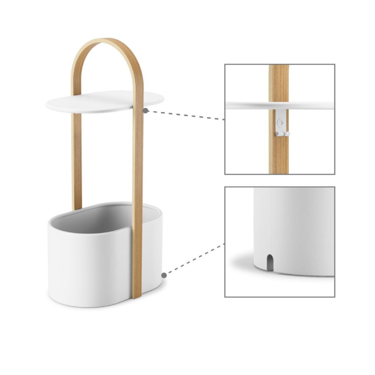 Stolik z funkcją przechowywania Bellwood, 30.5 x 27.9 x 72 cm, Umbra