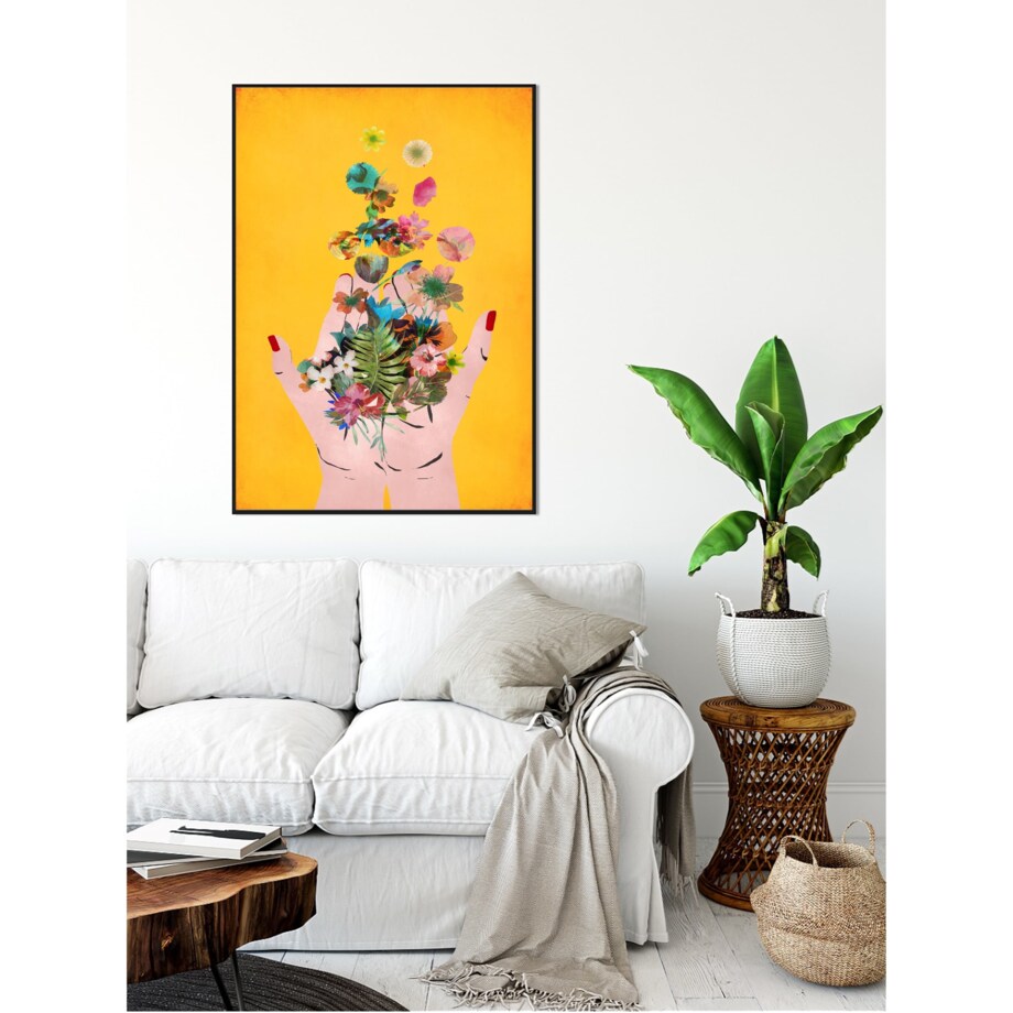 Poster Story, Plakat, Obraz - Dłonie Trzymające Kwiaty, wymiary 30 x 42 cm