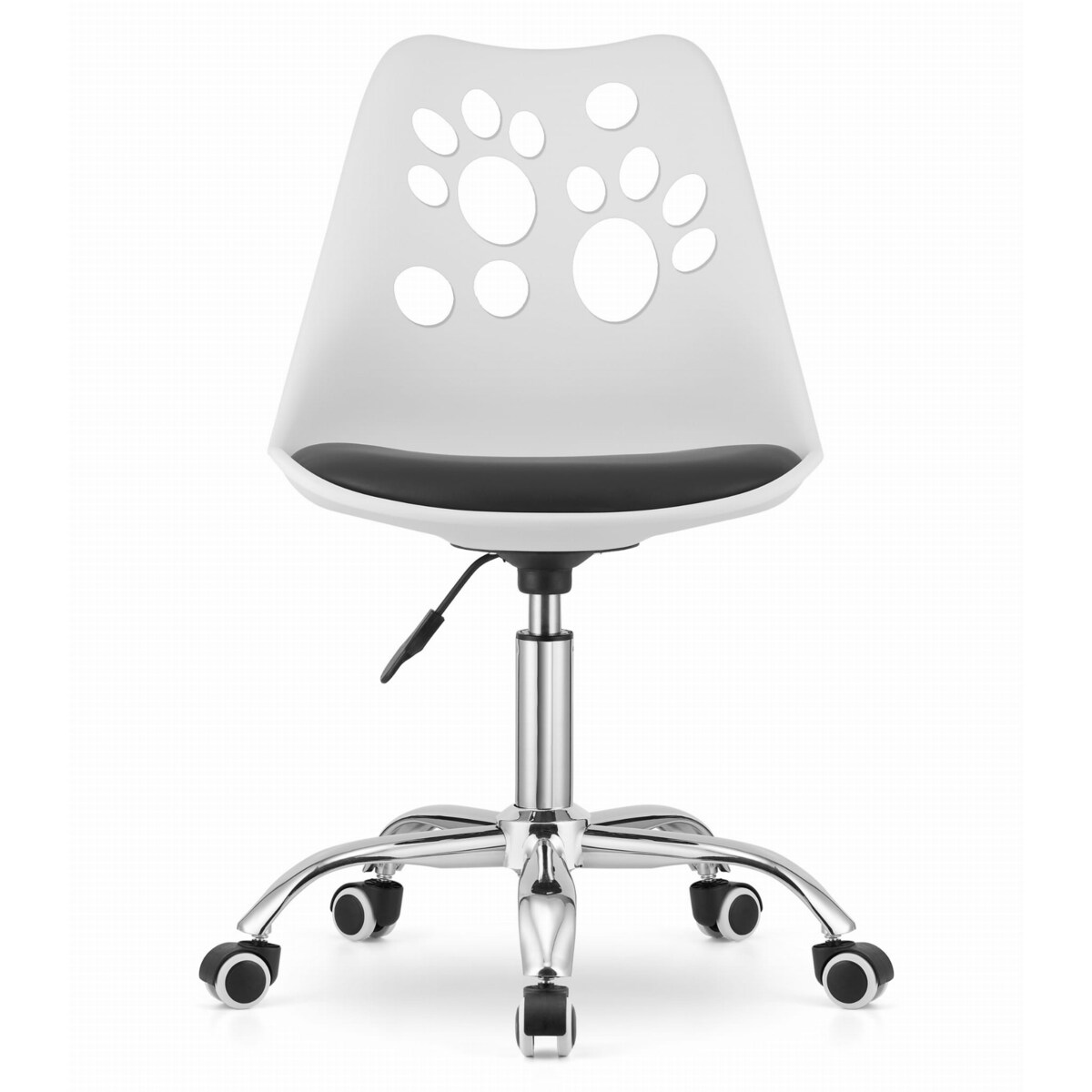 Krzesło Do Jadalni Kuchni Salonu Obrotowe Print - Biało-Czarne