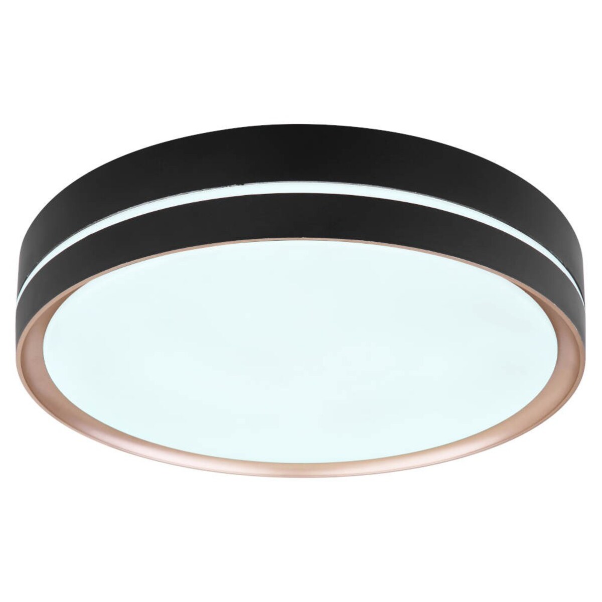 Nowoczesna LAMPA sufitowa MANNI 41759-24 Globo okrągły plafon LED 24W 2700K - 6500K z pilotem czarny