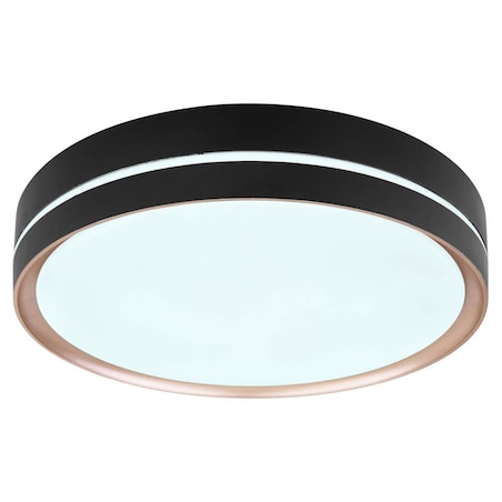 Nowoczesna LAMPA sufitowa MANNI 41759-24 Globo okrągły plafon LED 24W 2700K - 6500K z pilotem czarny