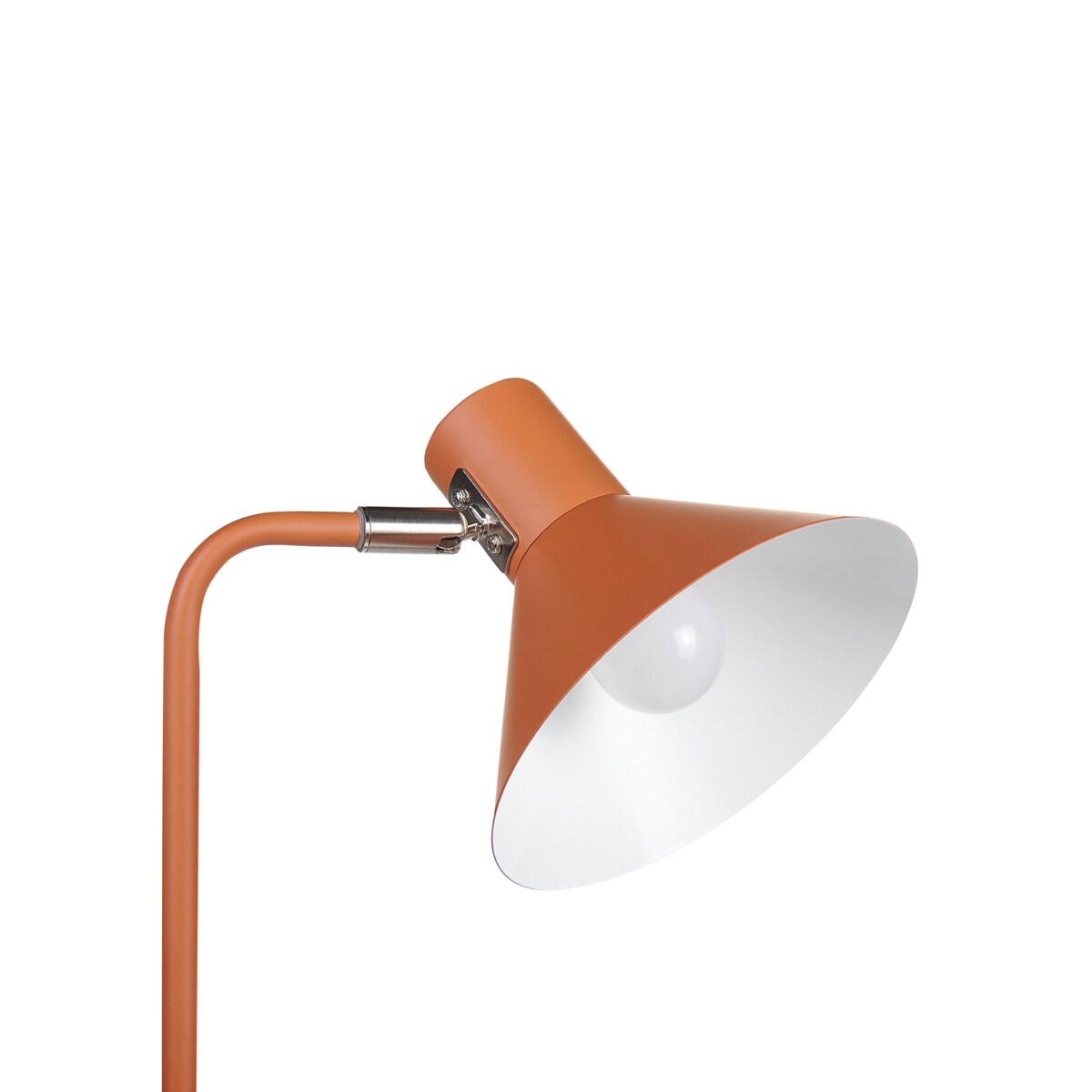 Lampa podłogowa regulowana metalowa pomarańczowa RIMAVA