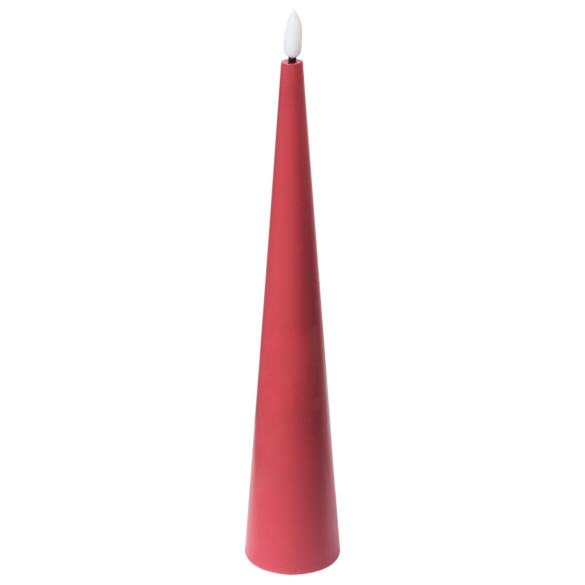 Zestaw 6 świec LED AURUM 28 cm Czerwony