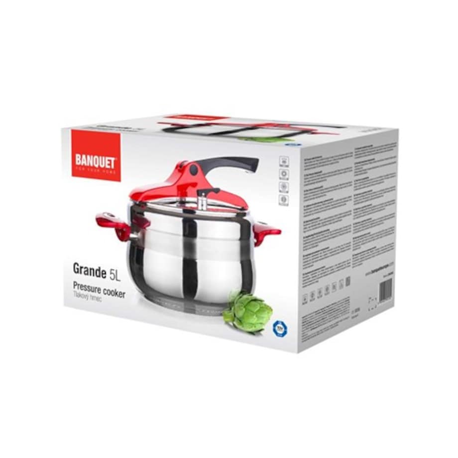 SZYBKOWAR GARNEK PAROWY DO szybkiego GOTOWANIA obiadu GRANDE banquet 5 L