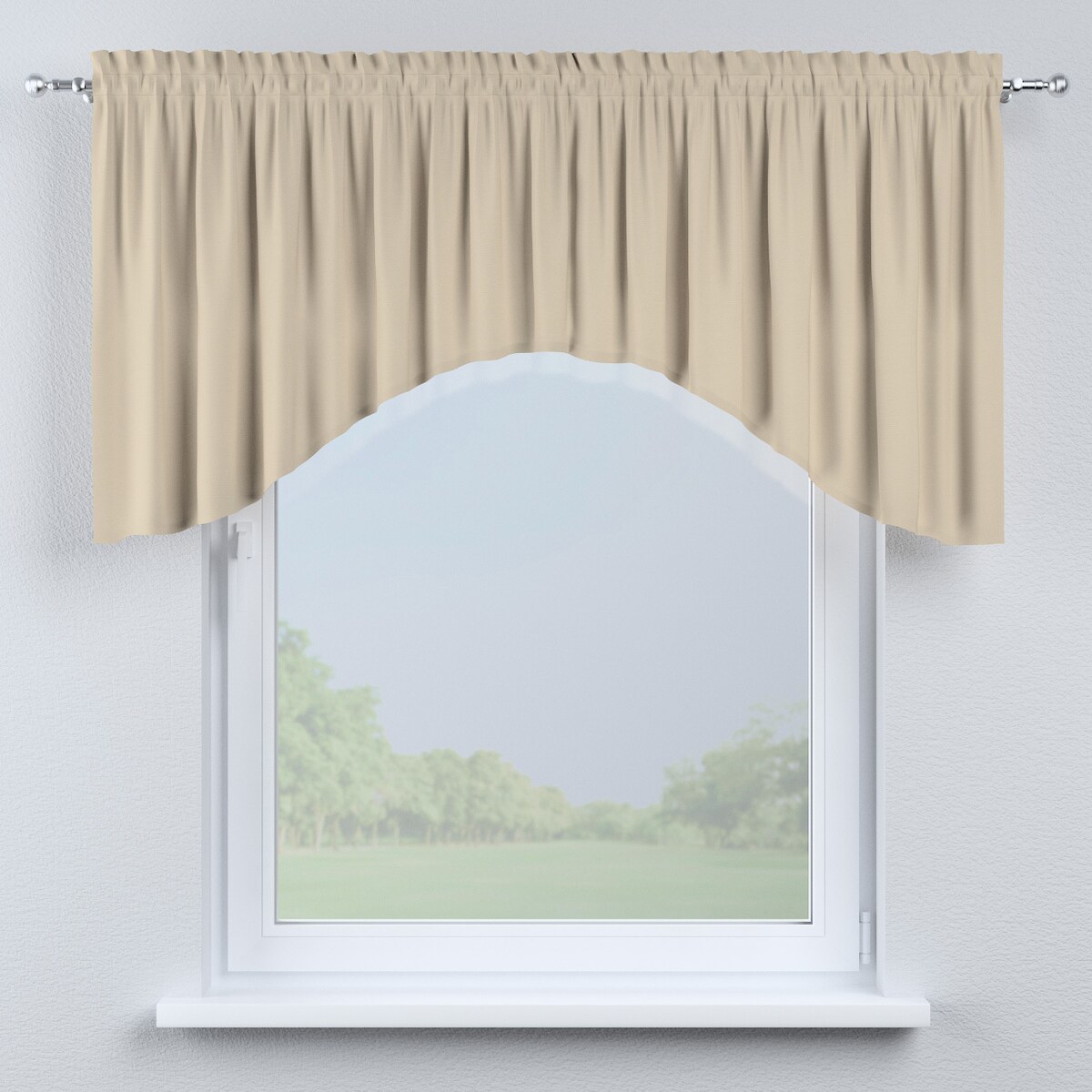 Lambrekin łuk 200x75 caffe latte (beżowy)