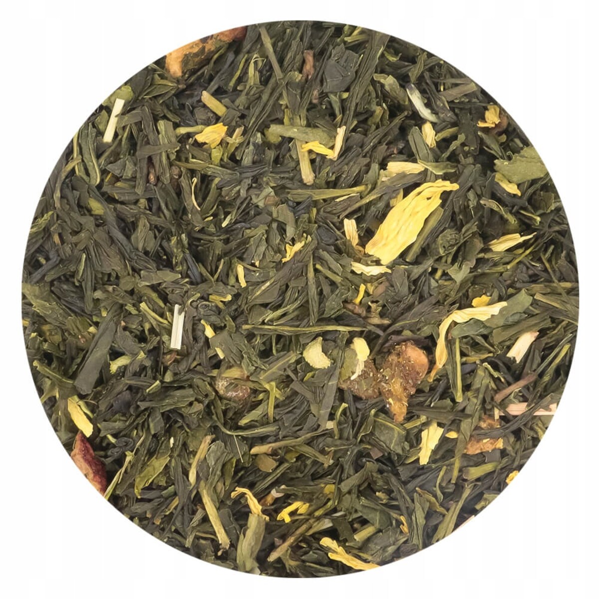 Herbata zielona CESARSKA BRZOSKWINIA o smaku słodkiej soczystej brzoskwini - herbata liściasta sypana mieszanka napar susz - gotowa na prezent upominek