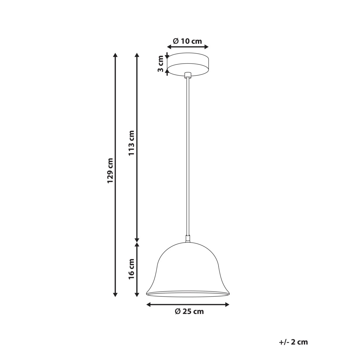 Lampa wisząca GOIKA Drewno mango Jasnobrązowy