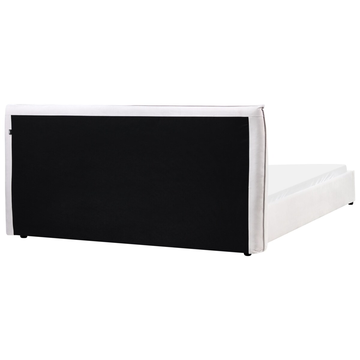 Łóżko Welur LAVAUR 180 x 200 cm Złamana biel