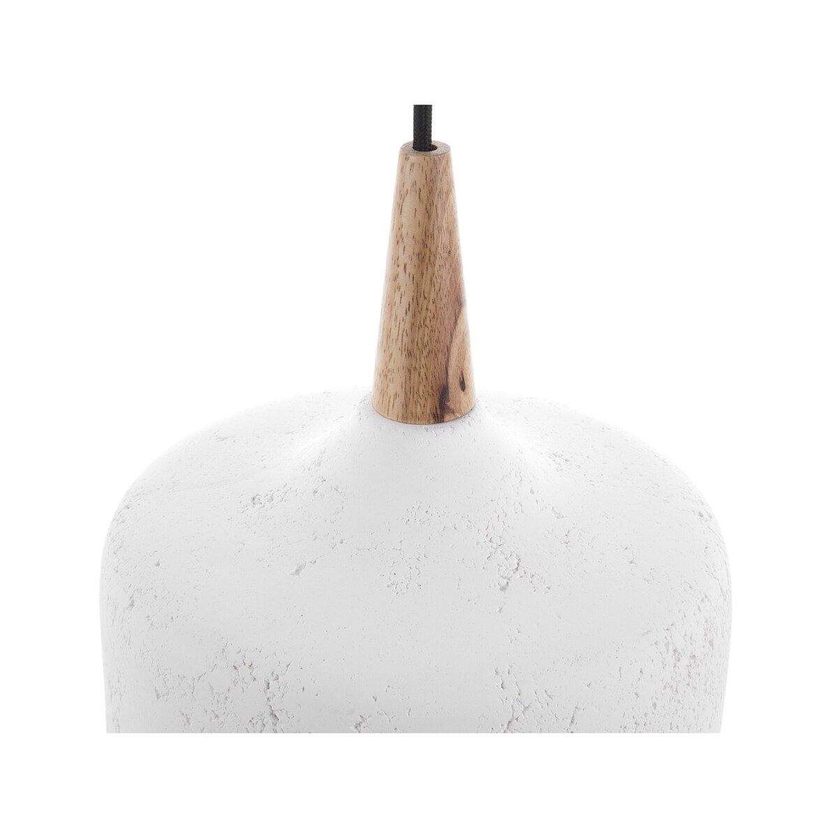 Lampa wisząca gipsowa biała BURANO