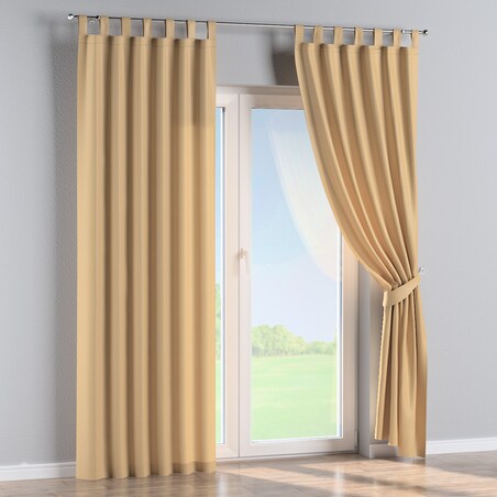 Zasłona na szelkach 1 szt. 130x260 złoty z połyskiem