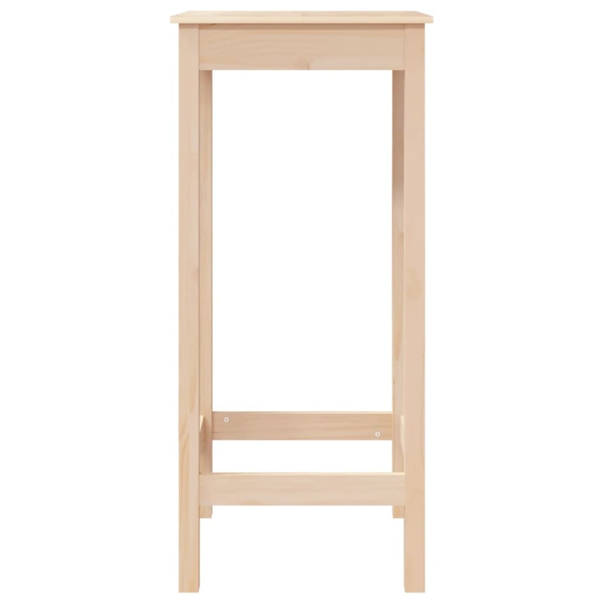vidaXL Stolik barowy, 50x50x110 cm, lite drewno sosnowe