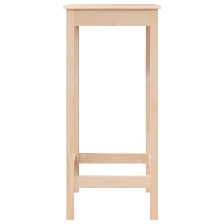 vidaXL Stolik barowy, 50x50x110 cm, lite drewno sosnowe