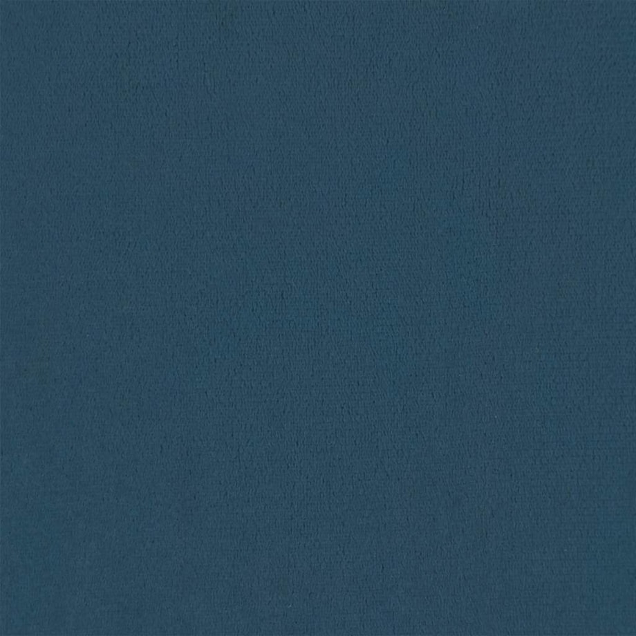 vidaXL Podnóżek z drewnianymi nóżkami, niebieski, obity aksamitem