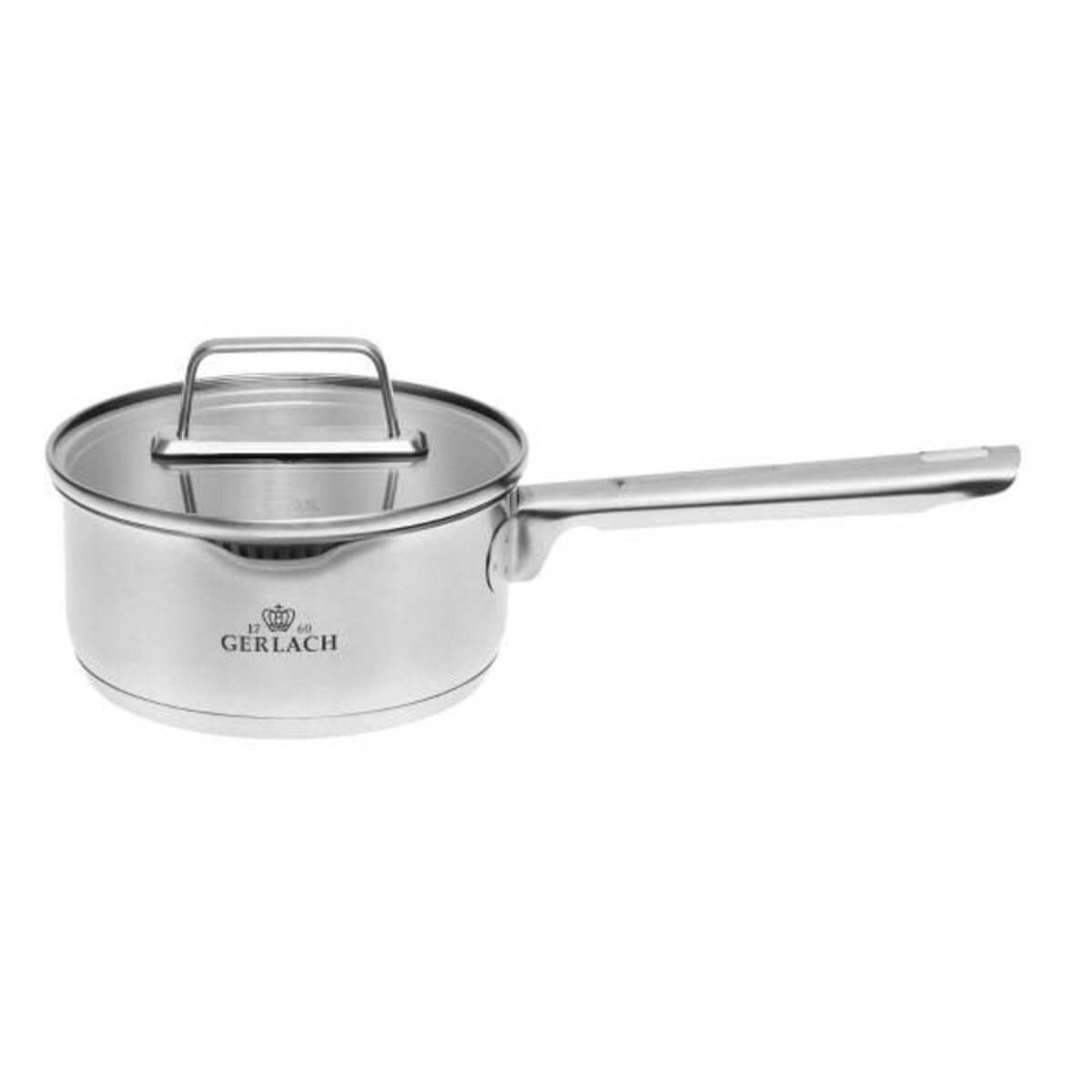 Rondel INDUKCJA GERLACH ze Stali Nierdzewnej Ambiente z POKRYWKĄ Garnek 1 l