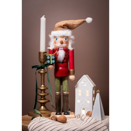 Ozdobny domek ceramiczny LED, 16 cm