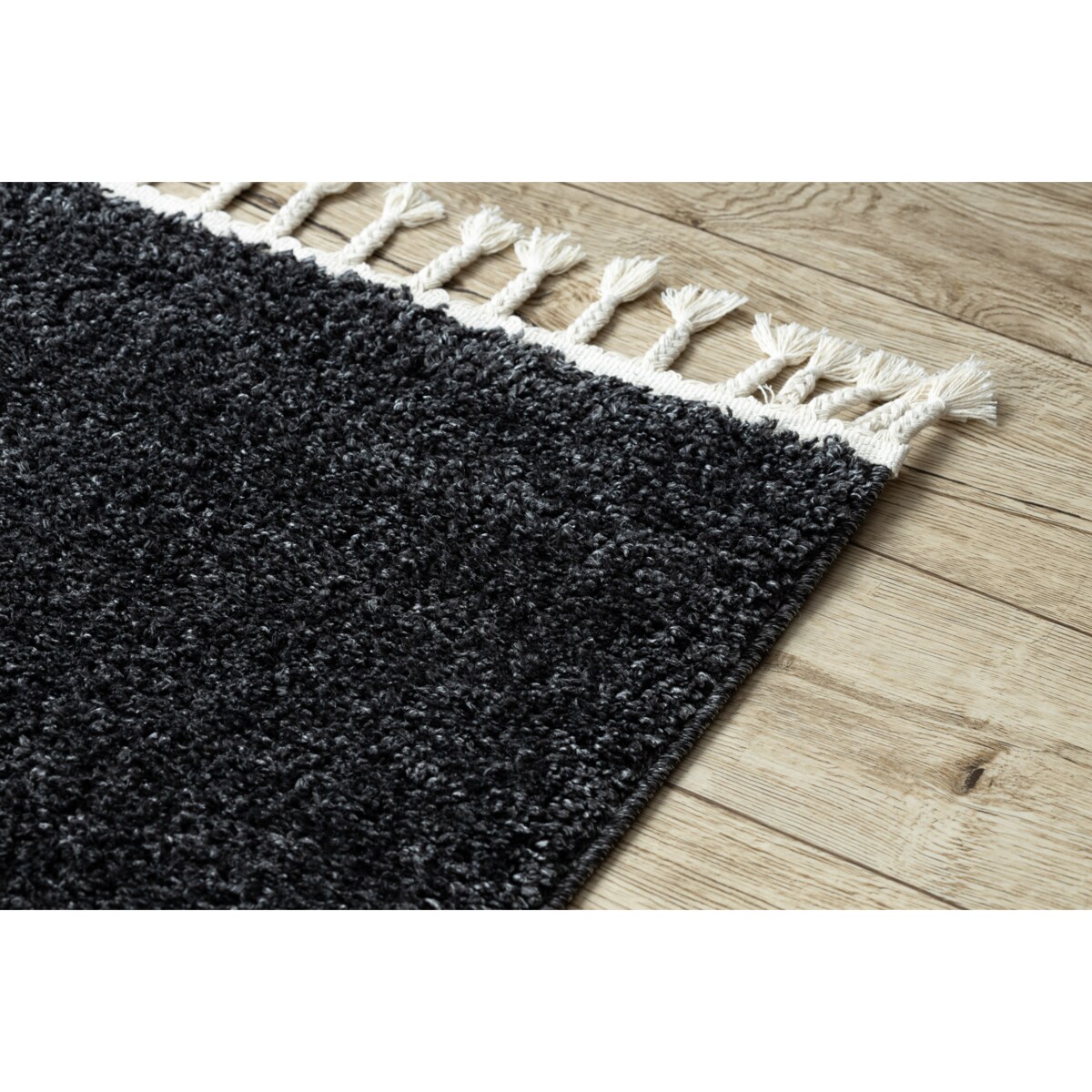 Dywan BERBER 9000 szary Frędzle berberyjski 200x290 cm