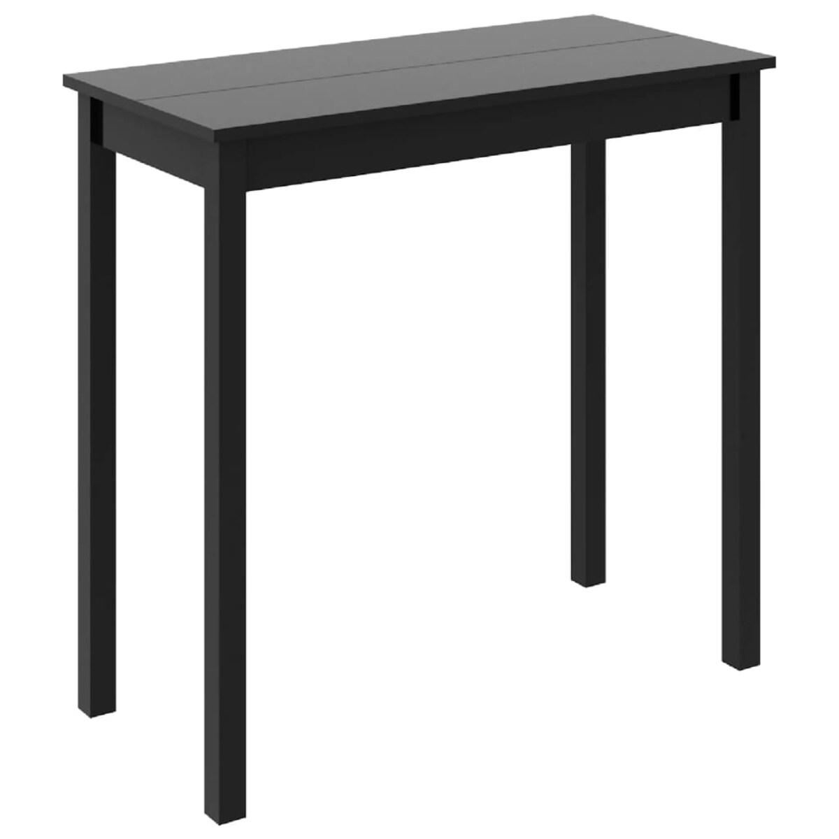 vidaXL Stolik barowy z MDF, czarny, 115 x 55 x 107 cm