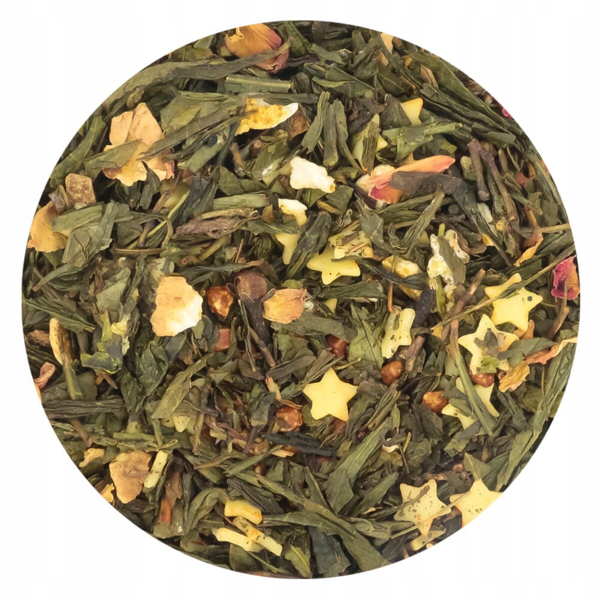 Herbata zielona MLECZNA DROGA o smaku cynamonowym z kremową czekoladą - herbata liściasta sypana mieszanka napar susz - gotowa na prezent upominek