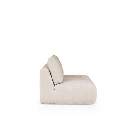Mirel Sofa 2 osobowa bez podłokietników kremowa