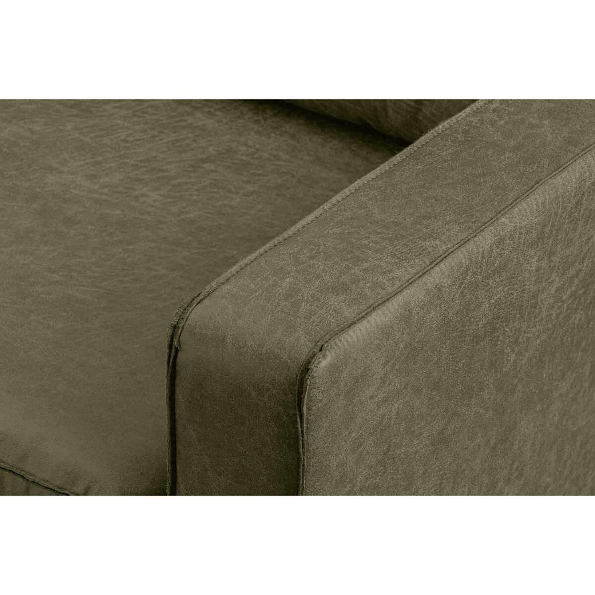 KONSIMO INVIA Narożnik w stylu loft lewy z otomaną zielony