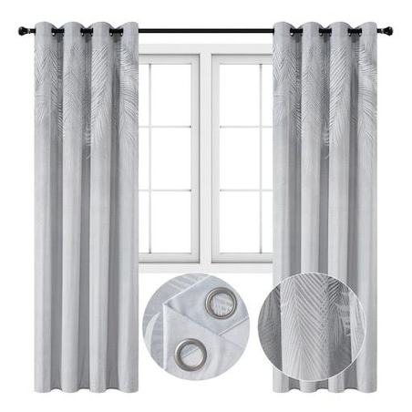 Zasłona welurowa Paproć 140x250 cm