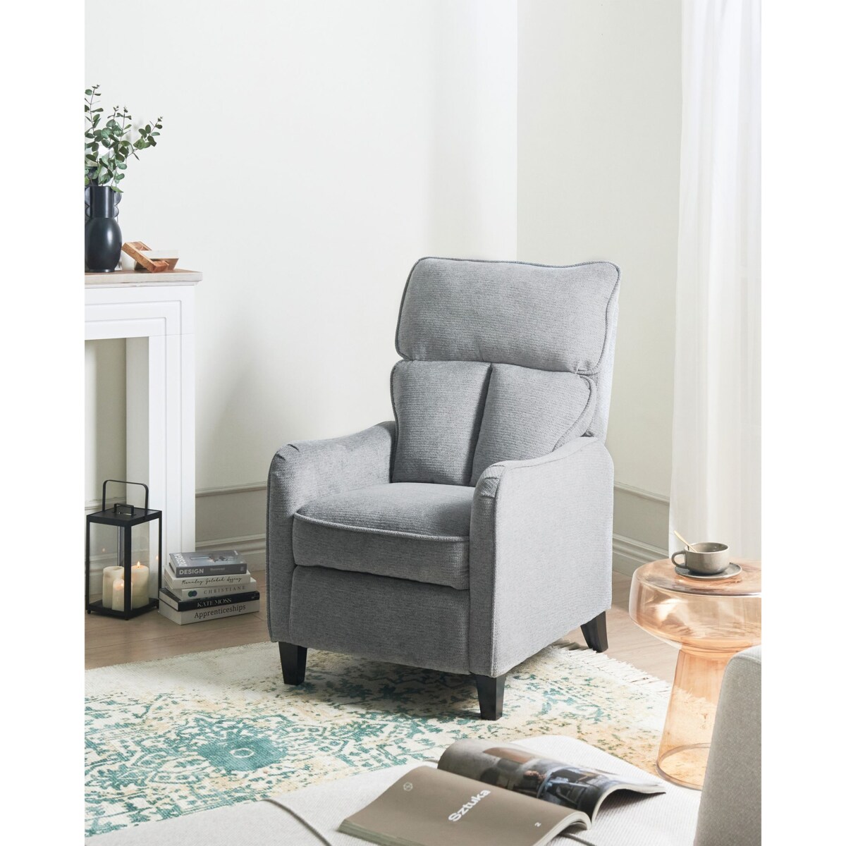 Rozkładany fotel ROYSTON Szary