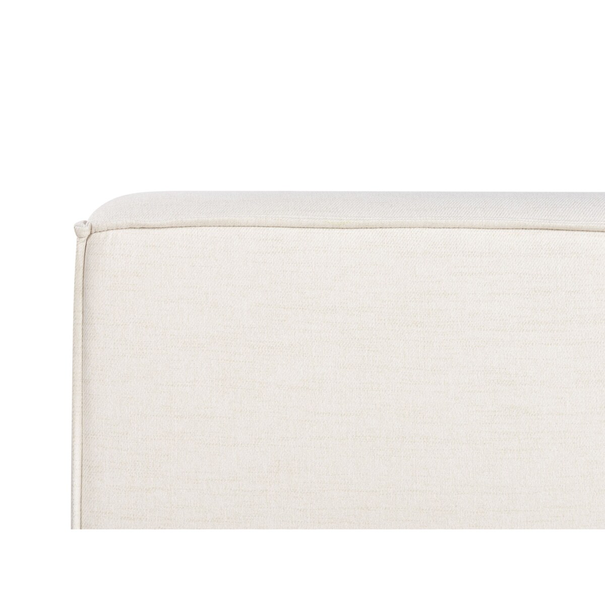 Łóżko tapicerowane 180 x 200 cm złamana biel LINARDS