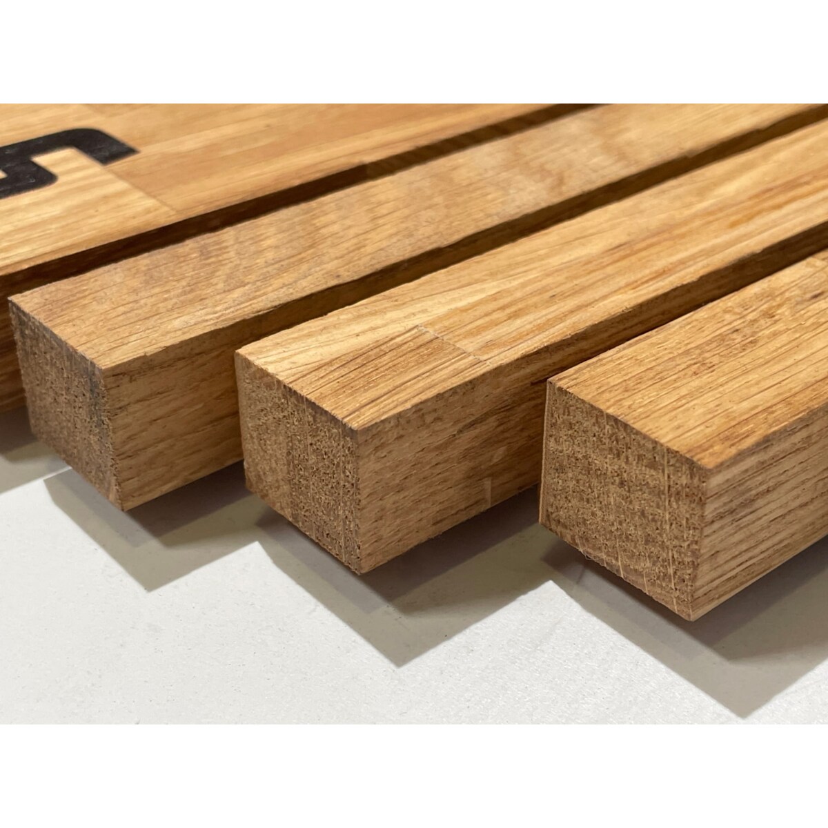 Zegar ścienny drewniany Asymetria 30cm dębowy