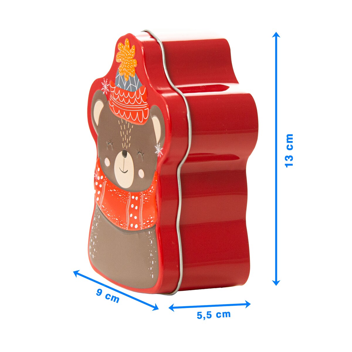 Puszka Na Pierniki Ciastka Herbatę Świąteczna Boże Narodzenie 9X13 Cm Miś