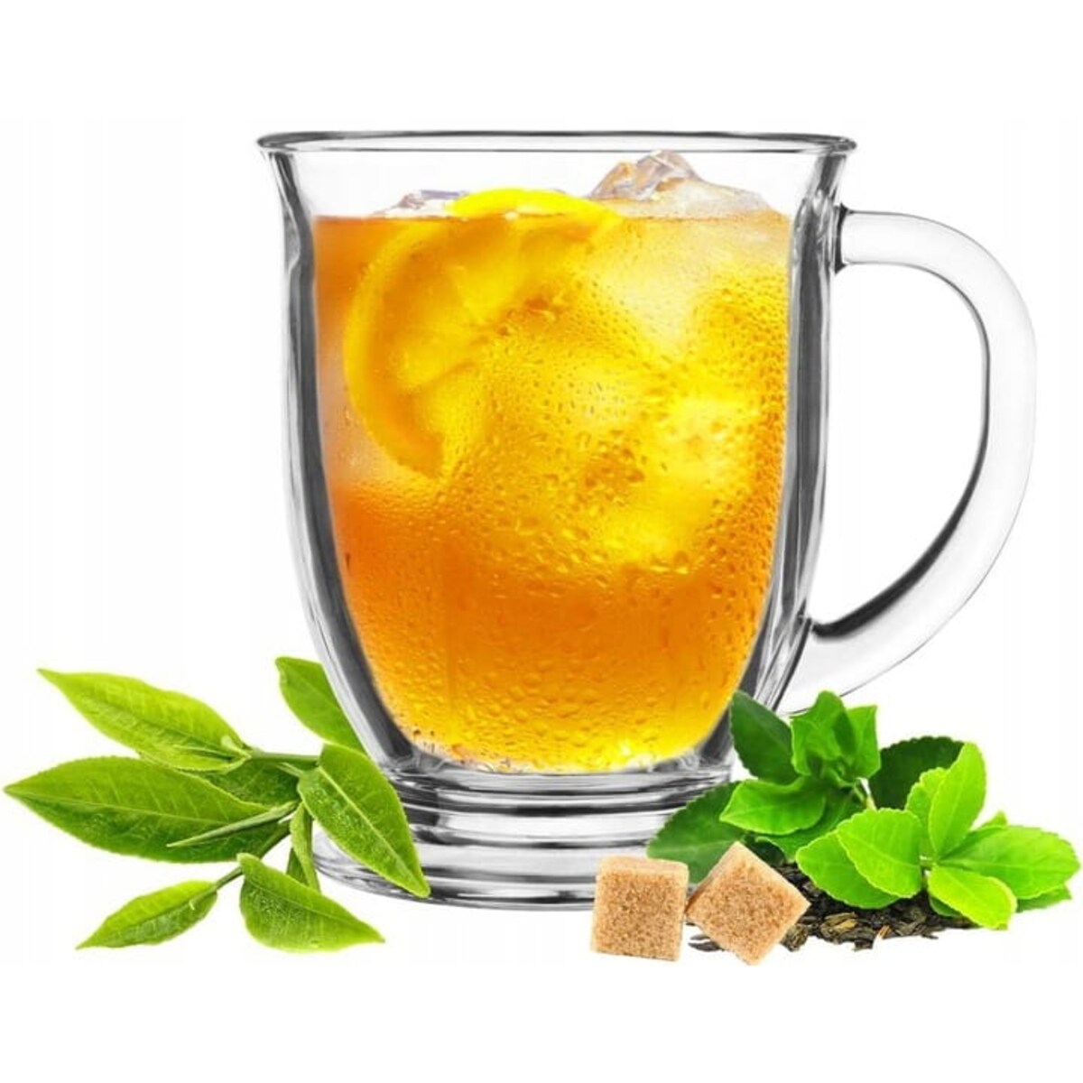 KUBEK DO KAWY HERBATY SZKLANY KUBAS DUŻA POJEMNOŚĆ 400ML