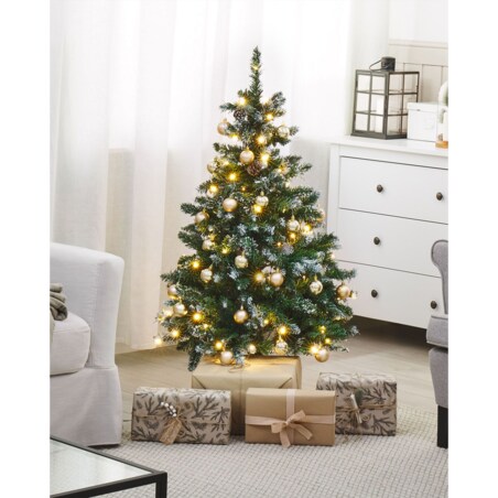 Sztuczna choinka świąteczna LED PALOMAR 120 cm Ciemnozielony