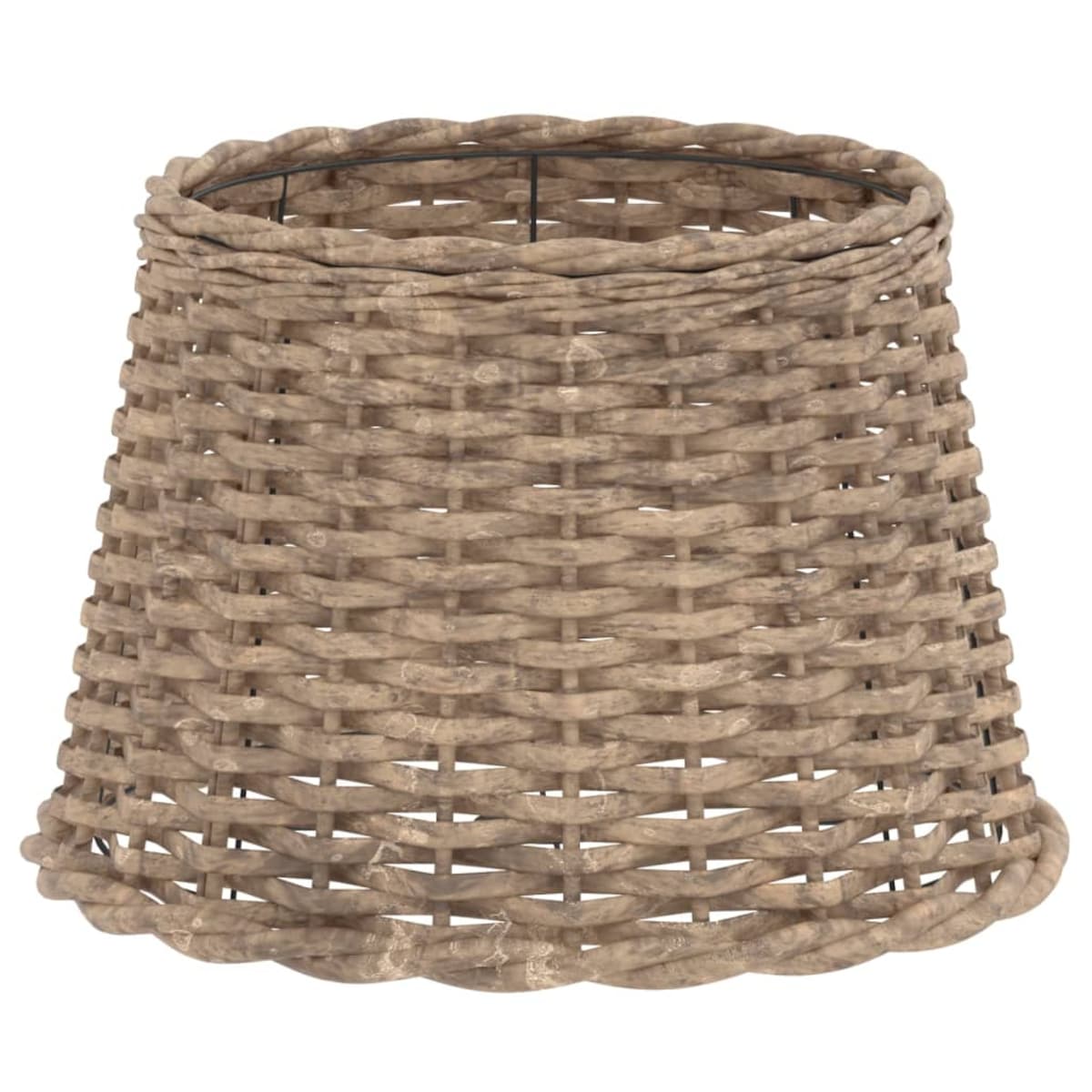 vidaXL Klosz do lampy, brązowy, Ø40x26 cm, wiklina