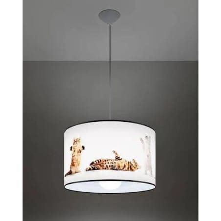 Lampa wisząca KOTY 40 biała