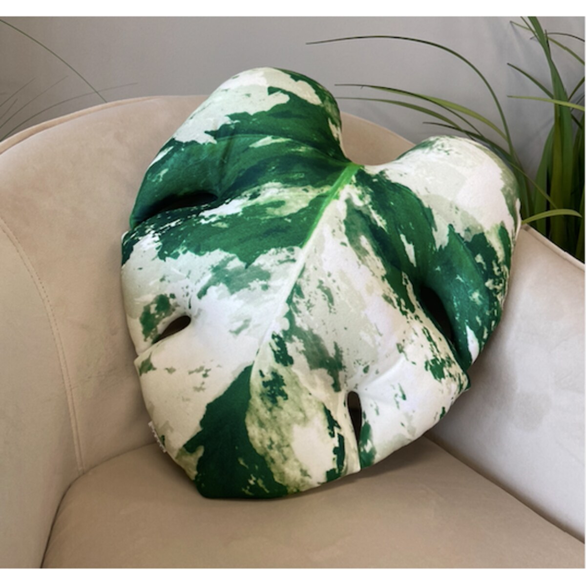 Poduszka Liść Monstera Variegata