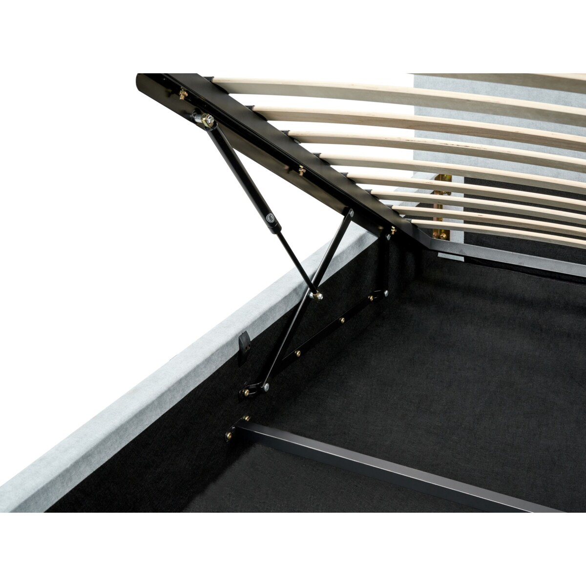 Łóżko z pojemnikiem BLAGNAC 180 x 200 cm Błękitny