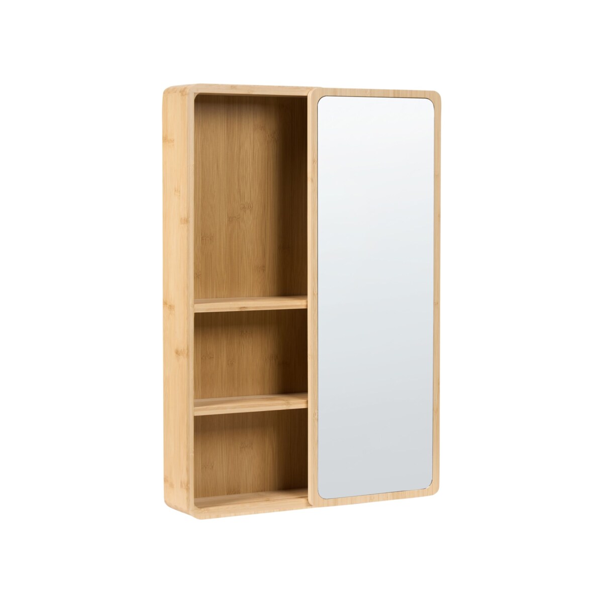 Szafka wisząca łazienkowa z lustrem GUATAVITA 41 cm 61 cm Jasnobrązowy